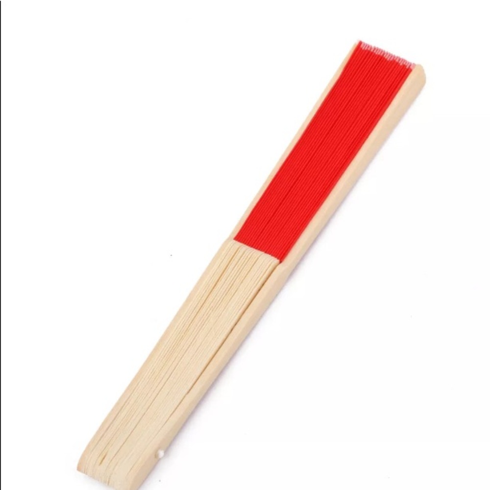 🌹Beautiful Hand Fan 🌹Color-Red🌹NEW - Picture 3 of 6